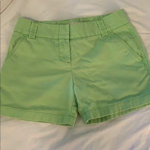 Jcrew Chino green shorts